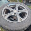 Set jante aliaj Nissan Renault 4 prezoane cu cauciucuri foarte bune 16 Inch