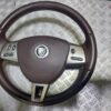 Volan piele cu padele comenzi si airbag in 3 spite Jaguar XF an 2011