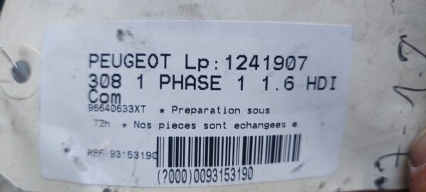 Bloc lumini cu manete si spira airbag Peugeot 308 cod 96640633XT