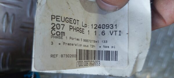 Bloc lumini cu manete si spira airbag Peugeot 207 cod 96657279XT