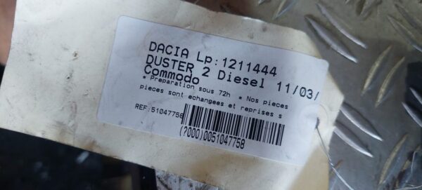 Bloc lumini cu manete si spira airbag Dacia Duster an 2019 cod 255672660R