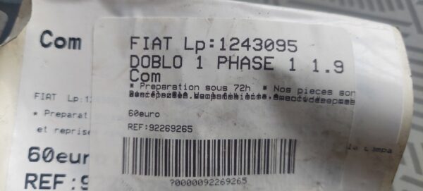 Bloc lumini cu manete si spira volan FIAT DOBLO 2 1.9