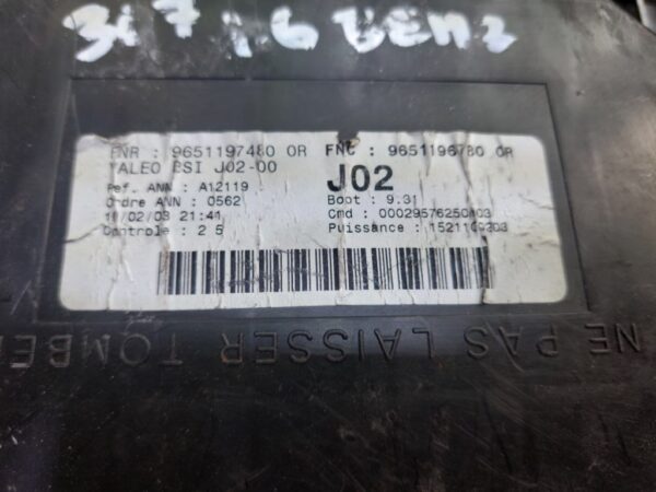 Panou Sigurante Peugeot 307 1 generation [2001 - 2005] wagon 2.0 HDi cod 9651196780