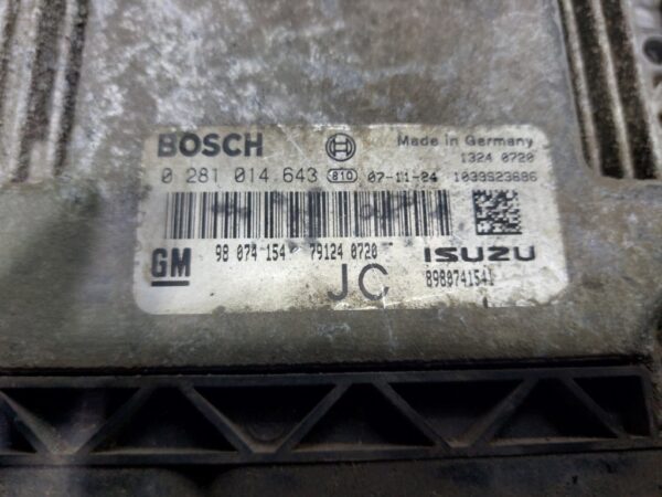 Calculator Motor ECU Opel Astra H  1.7 CDTI Euro 4 cod 98074154