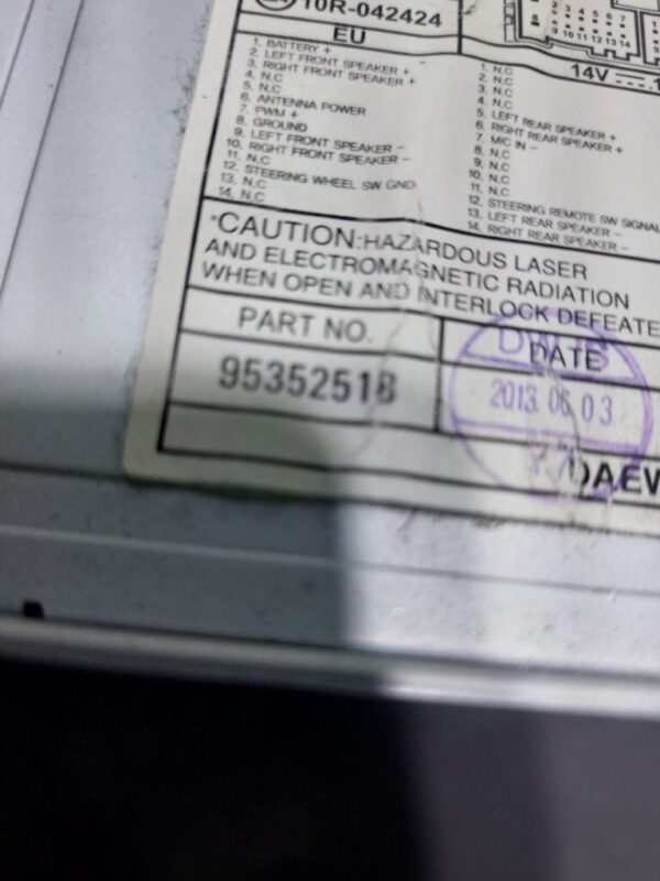 Navigatie Chevrolet Captiva 2013 cod 95352518 / 10R042424