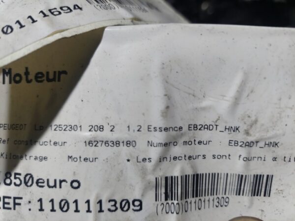 Motor fara anexe Peugeot 208 1.2 VTI cod EB2ADT HNK HN05