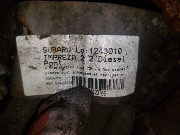 Diferential spate Subaru Impreza motorizare 2.2 diesel cod X140