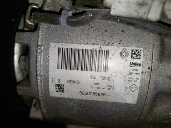 Compresor AC Renault Clio 4 1.5 DCI cod motor K9K_629 cod 926008582R