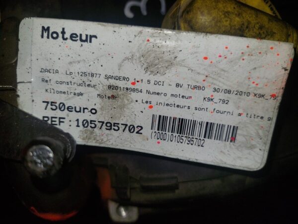20260107_180605-rotated-1.jpg Motor fara anexe Dacia Sandero 1.5 DCI 2010 cod motor K9K792