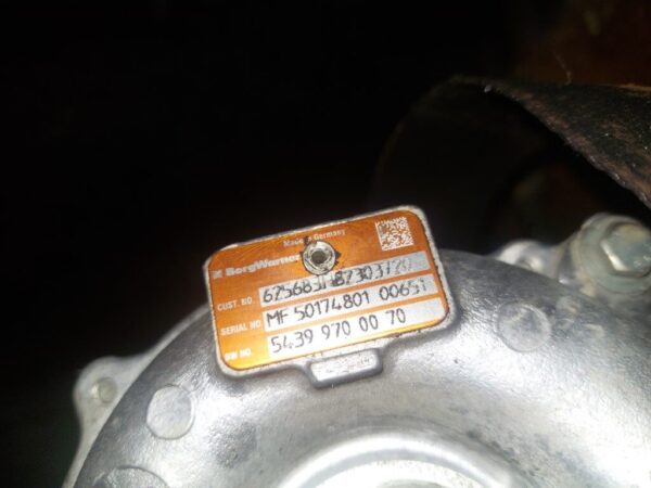 Turbina Renault Scenic 3 1.5 dCi 106 cp cod motor K9K 832 cod 54399700070
