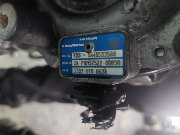 Turbina Peugeot 308 2.0 HDI Euro 6 180 cp cod motor AH02 cod 9840533580