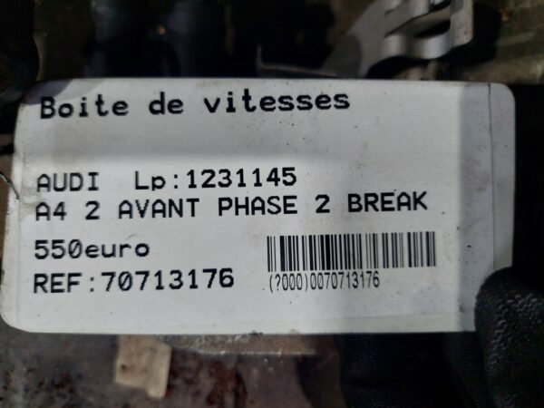 Cutie de viteza manuala Audi A4 2.0 TDI cod motor BPW  cod JEM