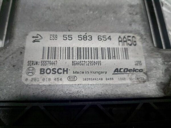 Calculator motor ECU Opel Astra J 2.0 CDTI cod motor A20DTH cod 55583654