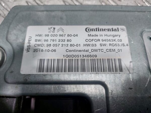 Modul pornire Start-Stop Peugeot 508 2014 cod 9802096780-04