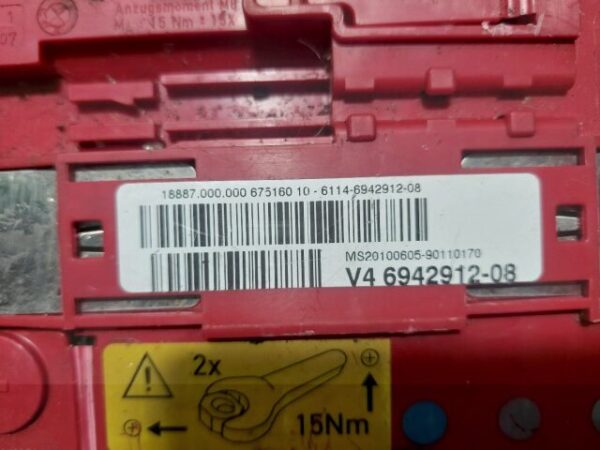Borna baterie BMW X1 E84 2.0 d 6942912 08