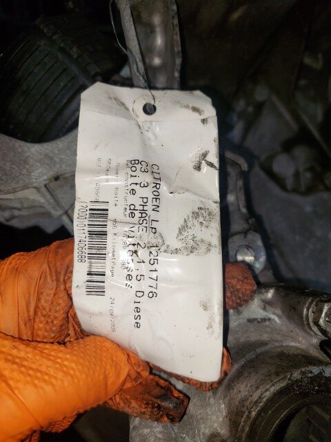 20260612_163442 Cutie viteze manuala 6 trepte Citroen C3 an 2020 1.5 HDi motorizare YHY cod 20R102