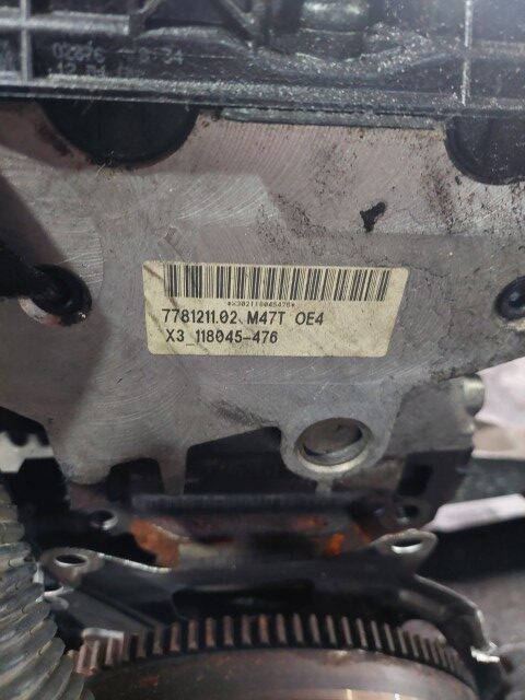 Motor fara anexe BMW Seria 1 E87 118D motorizare M47D20 204D4