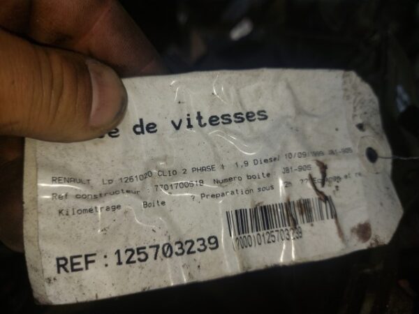 Cutie viteze manuala 5 trepte Renault Clio 2 1.9D an 1999 cod JB1905
