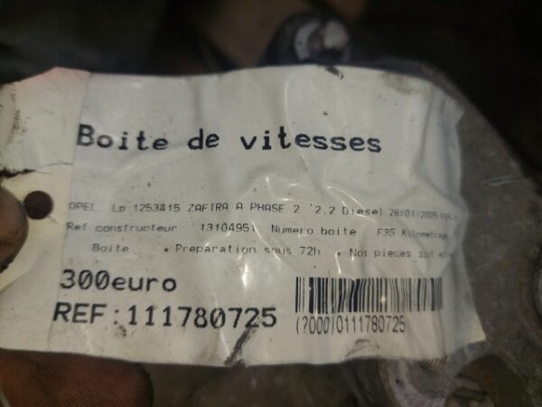 20260725_152137 Cutie viteze manuala Opel Zafira A 2.2 Diesel cod F35 13104951 an 2005
