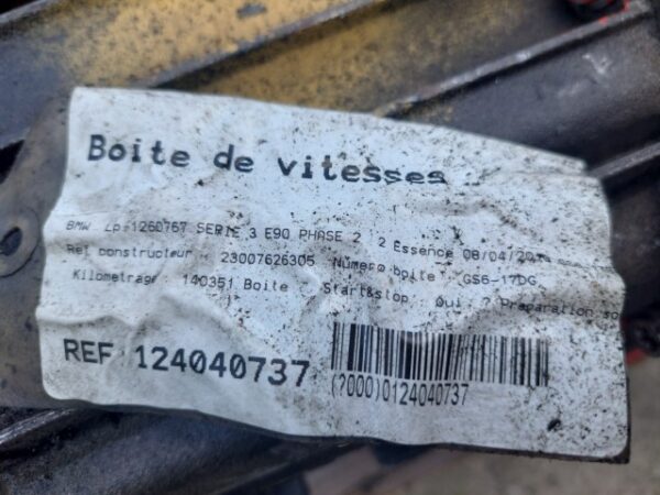 20260801_131736 Cutie viteze manuala 6 trepte BMW Seria 3 E90 2.0 benzina cod GS6-17DG Start Stop
