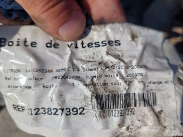 20260805_110323 Cutie viteze manuala 5 trepte Peugeot Bipper 1.4 HDI motorizare 8HS cod 20CQ70
